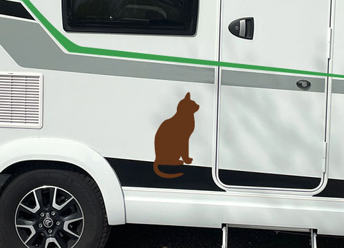 Wohnmobil-Aufkleber Katze